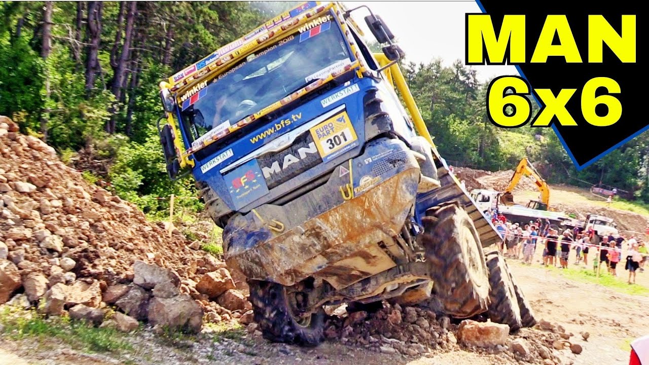 6x6 MAN TGS 33.480 3-Axle Truck Trial Europa by BFS Trucksport Team, Heavy Vehicle Off-Road Action!
