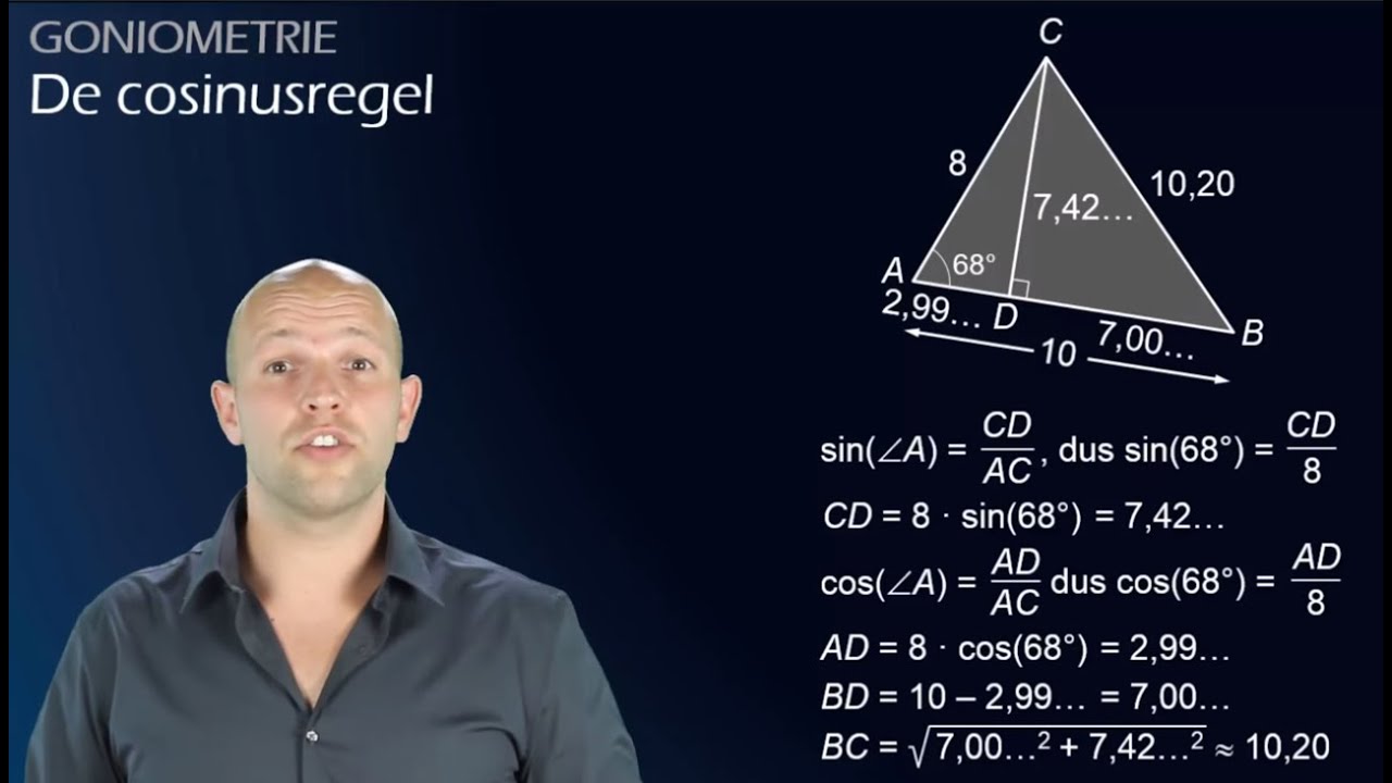 Wat is de cosinusregel? En hoe pas je hem toe? (havo/vwo B) - WiskundeAcademie