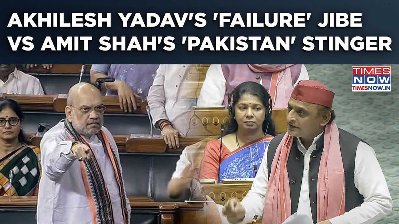 Akhilesh Yadav Vs Amit Shah: Stingers, Jibes In Lok Sabha Op Sindoor Debate| Watch SP MP Call Out...