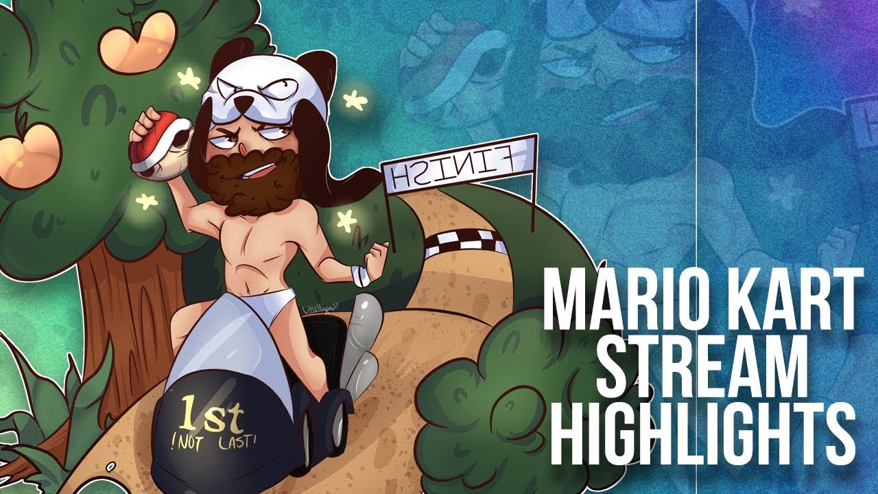 Panda RAGE + Messed Up My Thumb Celebrating! - MARIO KART 8 STREAM HIGHLIGHTS