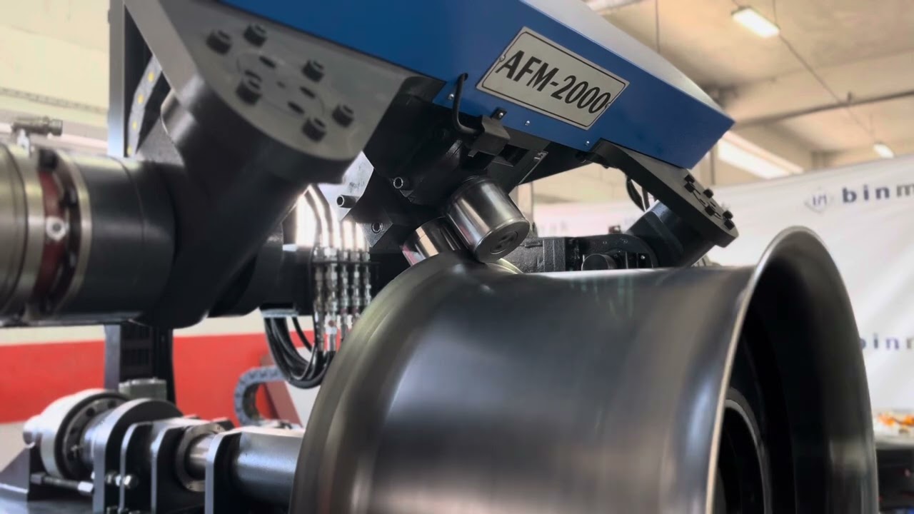 Binmak axial flanging machine