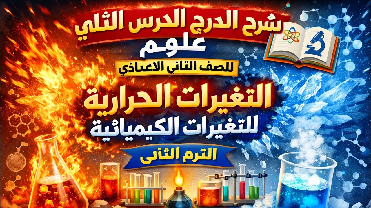 شرح درس التغيرات الحرارية المصاحبة للتغيرات الكيميائية /علوم للصف الثانى الاعدادى 
