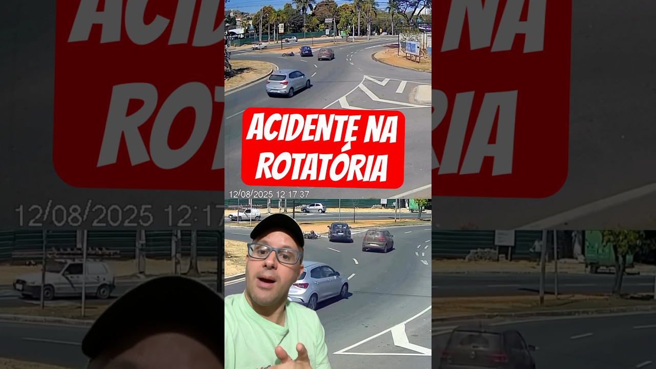as pessoas n&atilde;o sabem fazer rotat&oacute;ria #carro #moto #transito