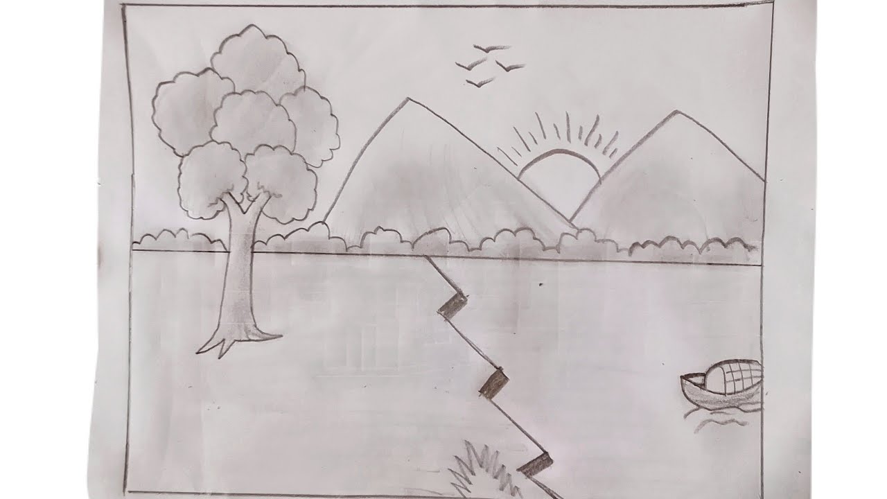 Where the Sun Greets the Stream #draw #art 