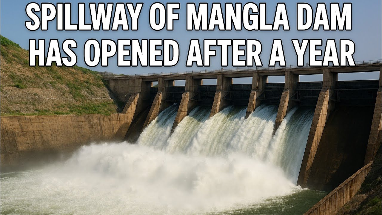 The Spillway of Mangla Dam has been opened after a year!!