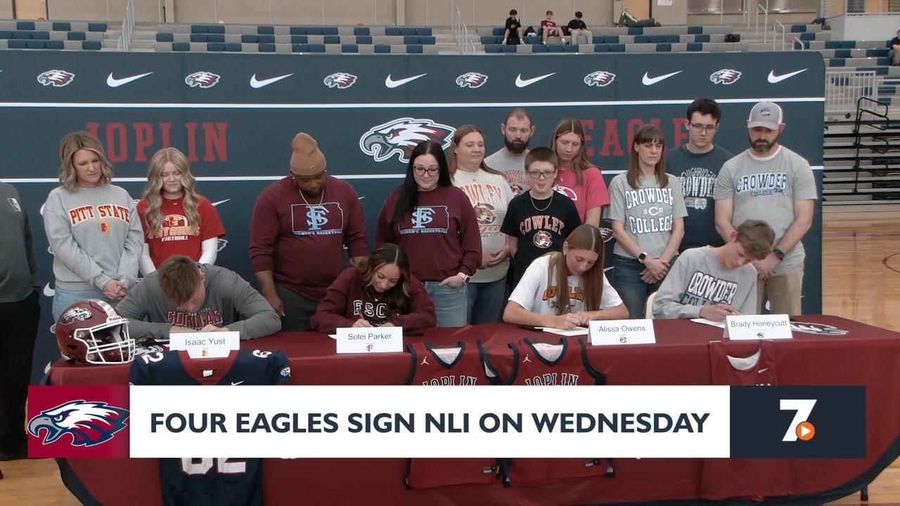 Four Joplin Eagles put pen to paper on Signing Day
