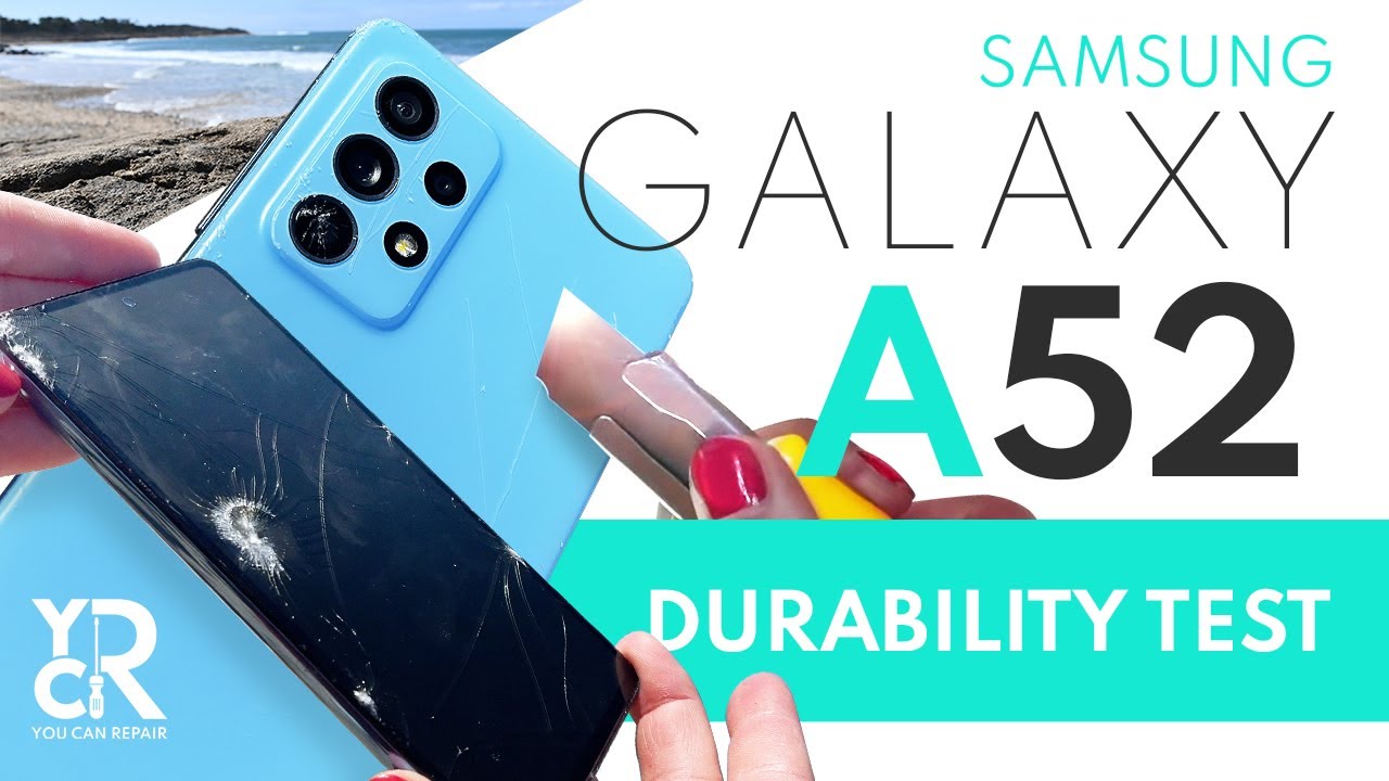 SAMSUNG GALAXY A52 ТЕСТ | ДОЛГОВЕЧНОСТЬ И ИСПЫТАНИЕ на падение (Gorilla Glass 5 потрясающе!) | YCR
