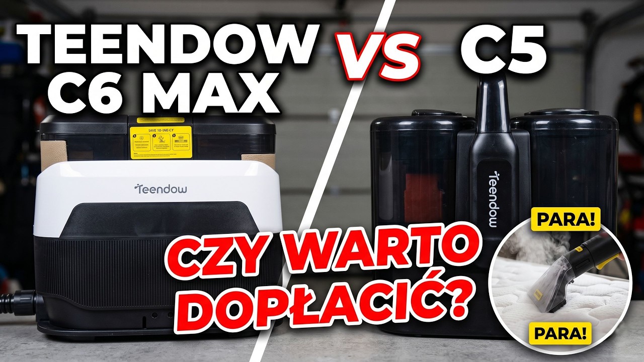 Zastąpi profesjonalny sprzęt?! Tani odkurzacz piorący Teendow C6 MAX z AliExpress. (Por&oacute;wnanie z C5)