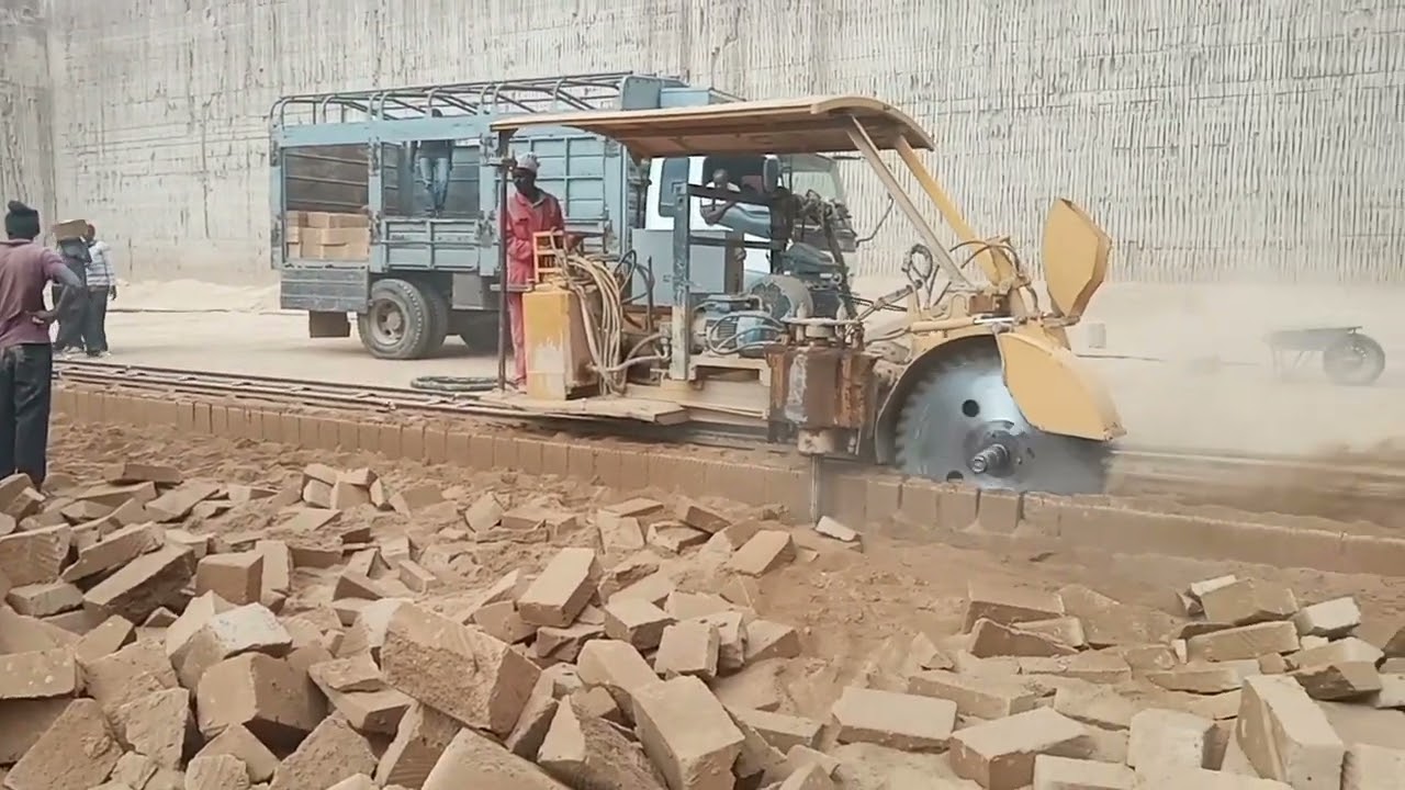 How machine cut stones are produced at Quarry.