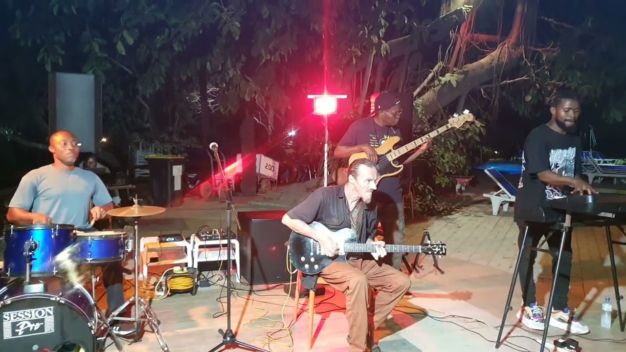 The Kombo Beat Band covering Grover Washington's Mr Magic @ Senegambia Beach Hotel, The Gambia.