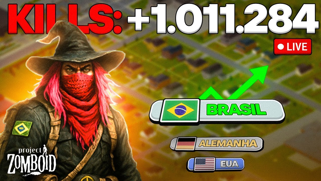 🔴 AO VIVO | 1.011.284 KILLS  7 anos de Sobrevivência | O MUNDIAL DE ZOMBOID 🇧🇷