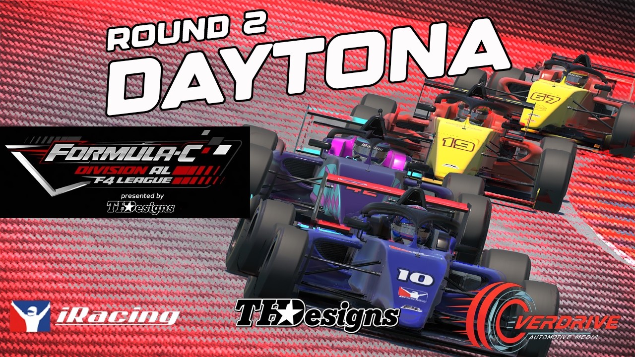 RACE 2 | FORMULA C DIVISIONAL LEAGUE | F4 IRACING LIVE | DAYTONA INTERNATIONAL SPEEDWAY ROAD COURSE