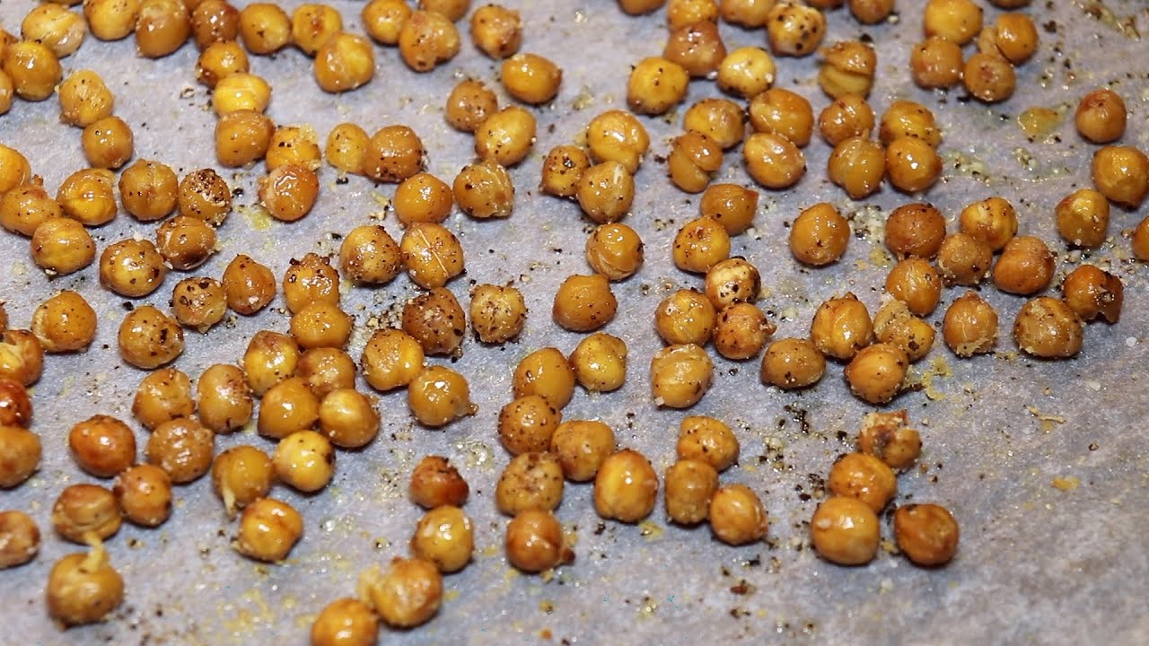 Pois chiches croustillants au four / Pois chiches grillés - Recette # 304