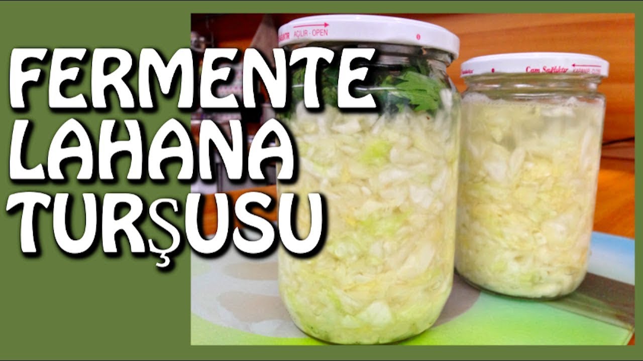 Fermente Lahana Turşusu Nasıl Yapılır ? // Sirkesiz Limonsuz Ev Yapımı Probiyotik Turşu Tarifi