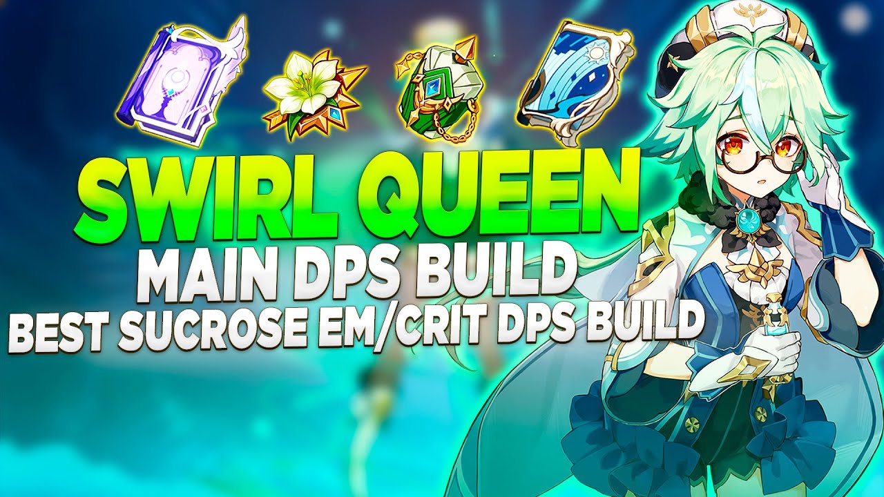 Lv 90 C6 Best Sucrose DPS EM/Crit Build Showcase - Genshin Impact