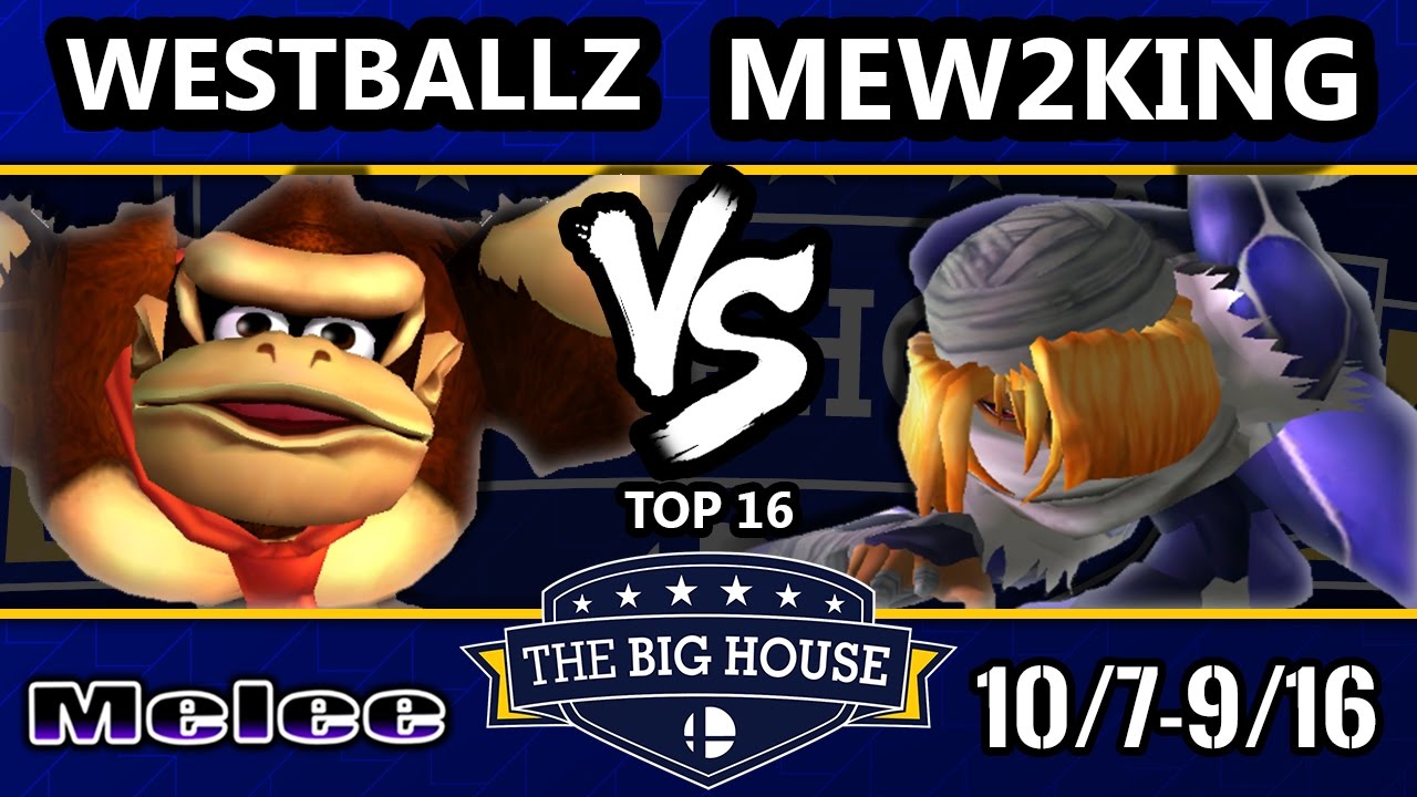 TBH6 SSBM - MVG FOX | Mew2King (Sheik, Marth) Vs. G2 | Westballz (Falco, DK) - Smash Melee Top 16