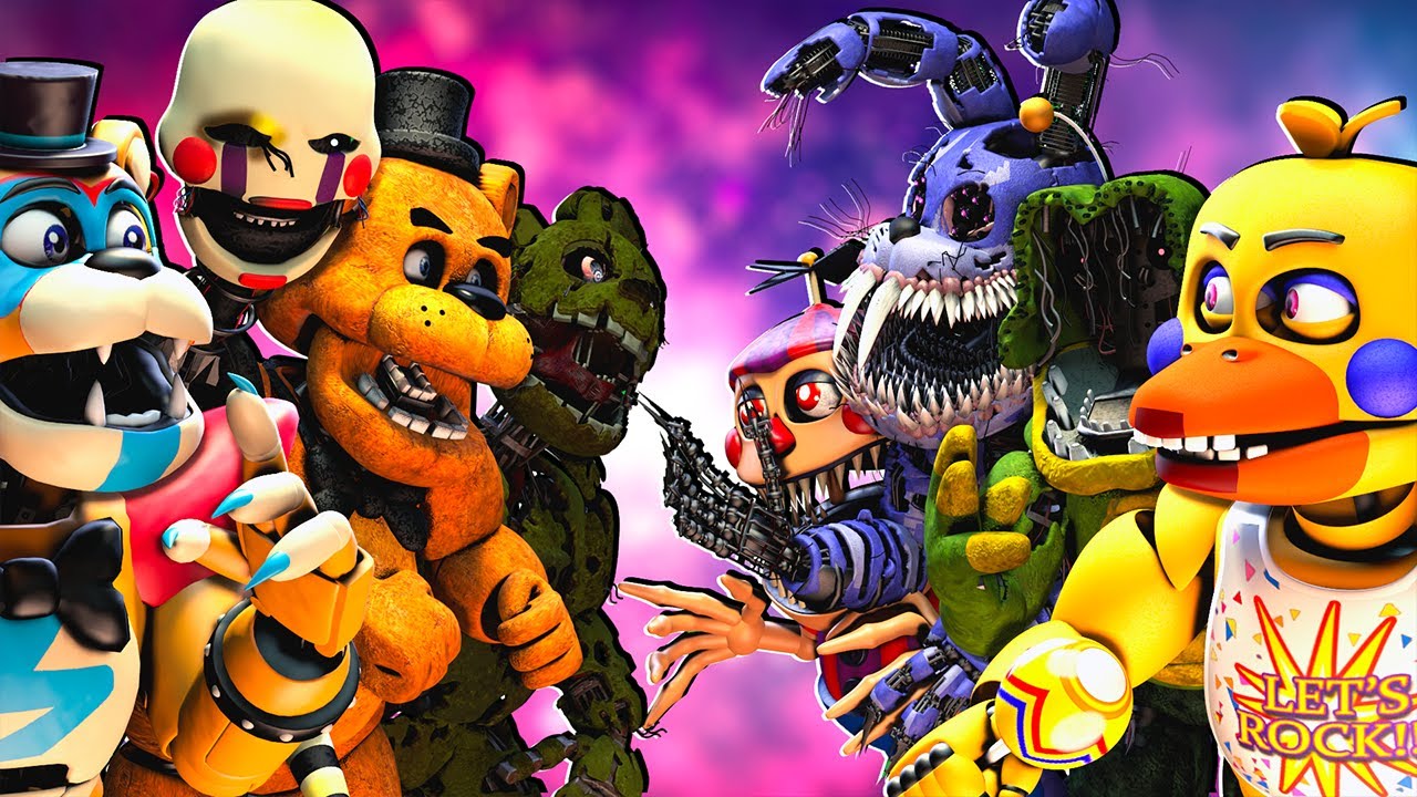 [SFM FNaF] Top 10 FNAF vs FIGHT Animations