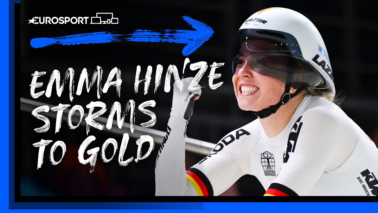 Emma Hinze storms to Gold in Women's 500m Time Trial | 2022 European Championships | Eurosport