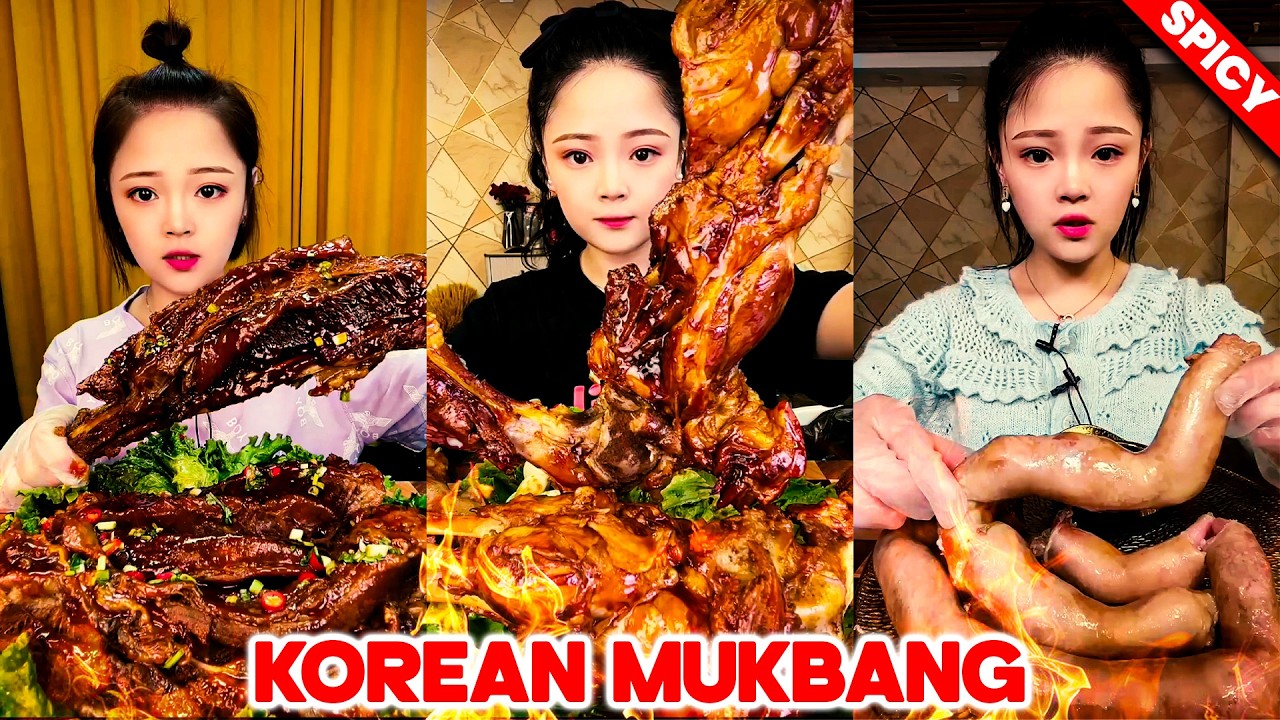 REAL MUKBANG :) SPICY PORK BELLY SOOTHING SOUNDS WHIEL ENJOING DELICIOUS FOOD | #ASMR #MUKBANG