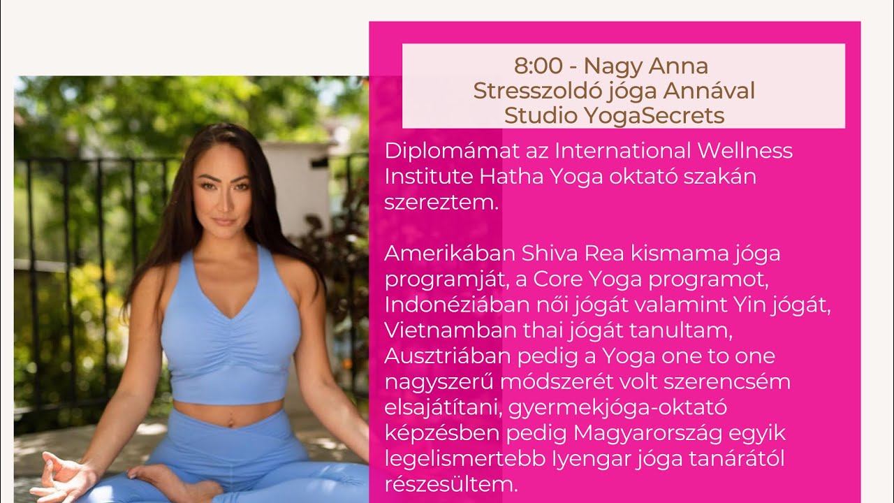 Global Wellness Day Hungary 2021 - Stresszoldó jóga Annával @studioyogasecrets