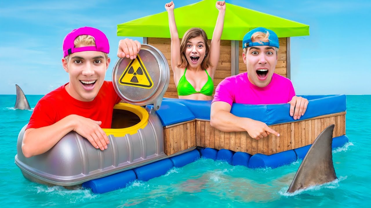МЫ ПОСТРОИЛИ БУНКЕР НА ВОДЕ !!