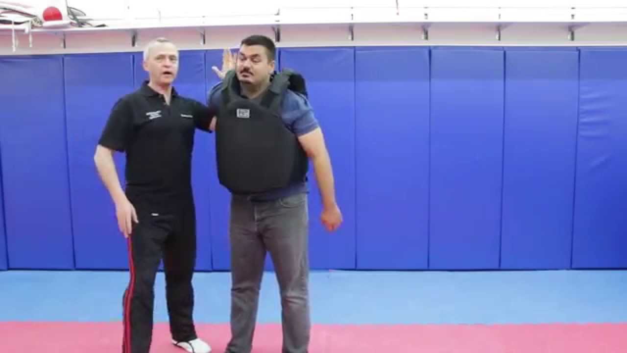Security officer ejections, type 2 using rear arm lock
