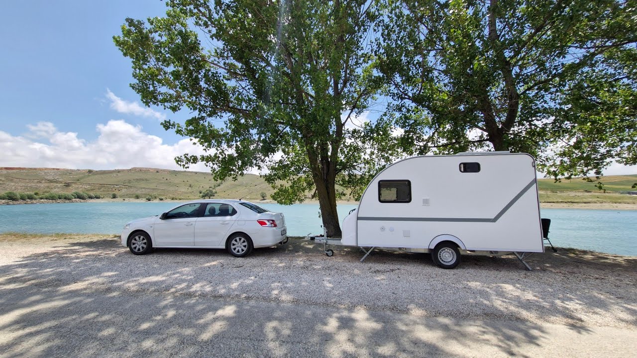 Yeni Karavanımız ile İlk Kampımız Adle 410 - 750 kg Altı Çekme Karavan  