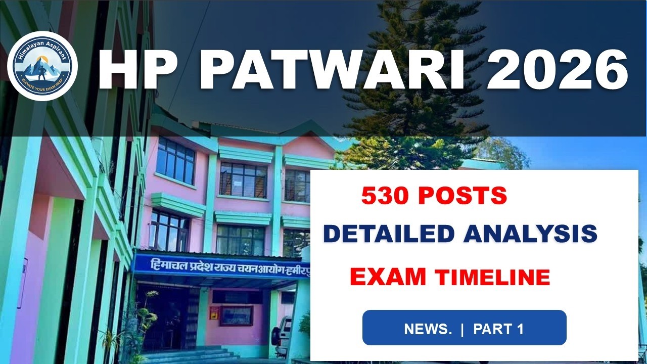HP PATWARI 2026 | EXAM DATE ?? | 530 POSTS