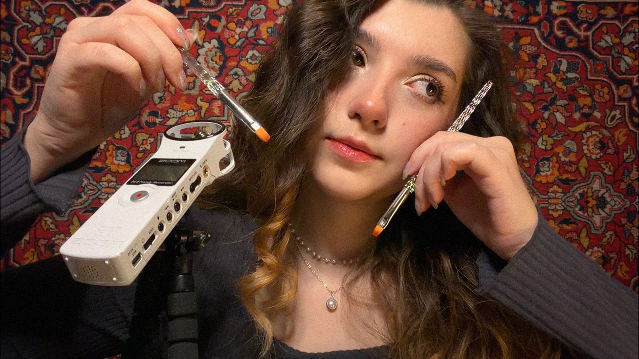 мое первое АСМР видео 💖 любимые триггеры!