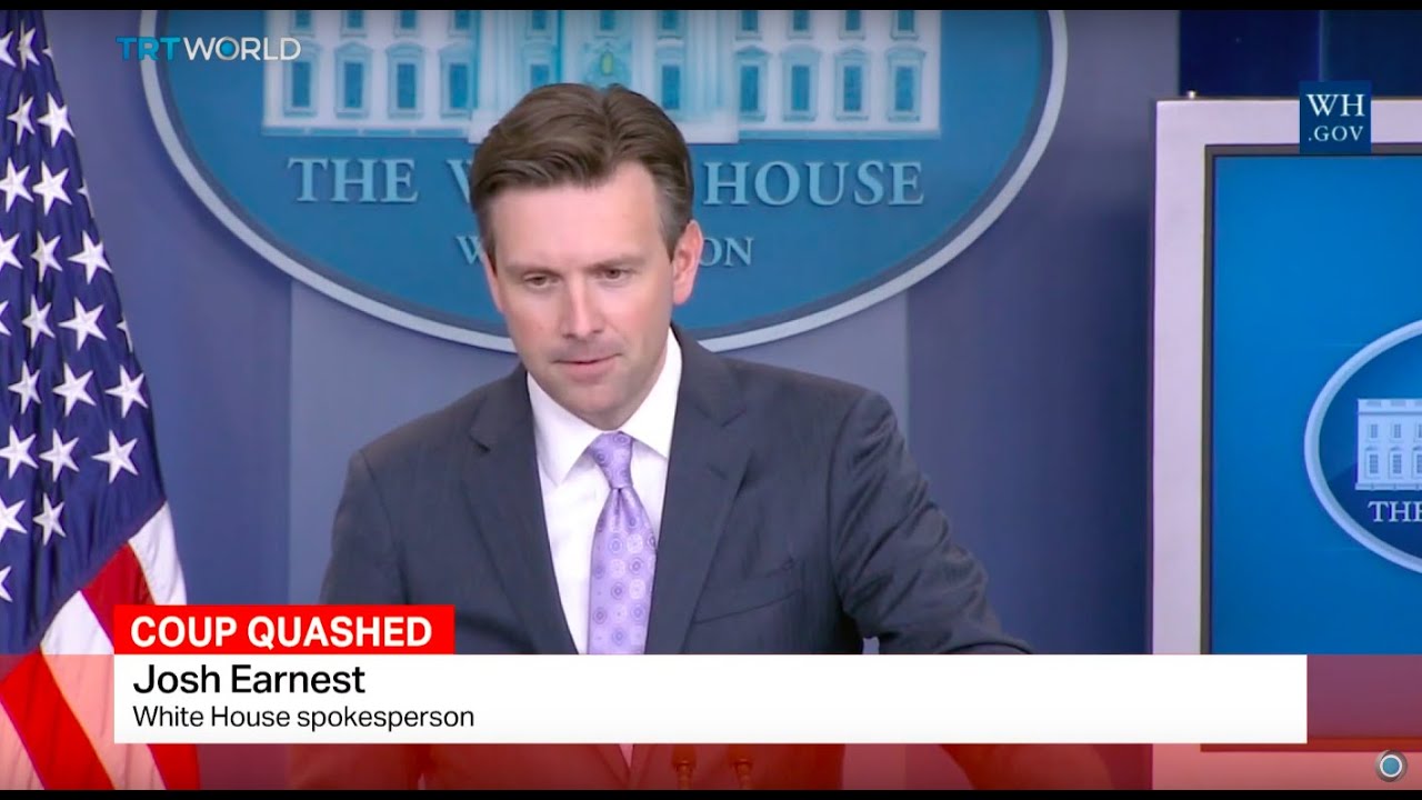 Erdogan & Gulen phone call: White House spokesperson Earnest addresses reporters