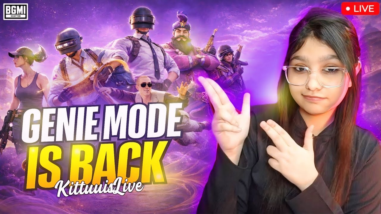 GENIE MODE IS BACKKK🧞‍♀️💕 | Girl Gamer| Facecam|KittuuisLive #live#bgmi#fyp @BattlegroundsMobile_IN 