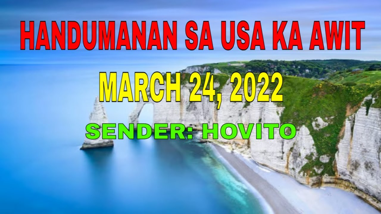 Handumanan Sa Usa Ka Awit sender Hovito March 24, 2022