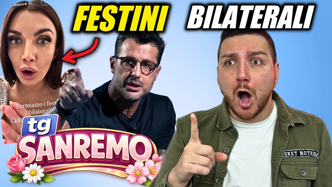 FESTINI BILATERALI a SANREMO 2026: ELETTRA LAMBORGHINI CONTRO FABRIZIO CORONA !!! #Sanremo2026