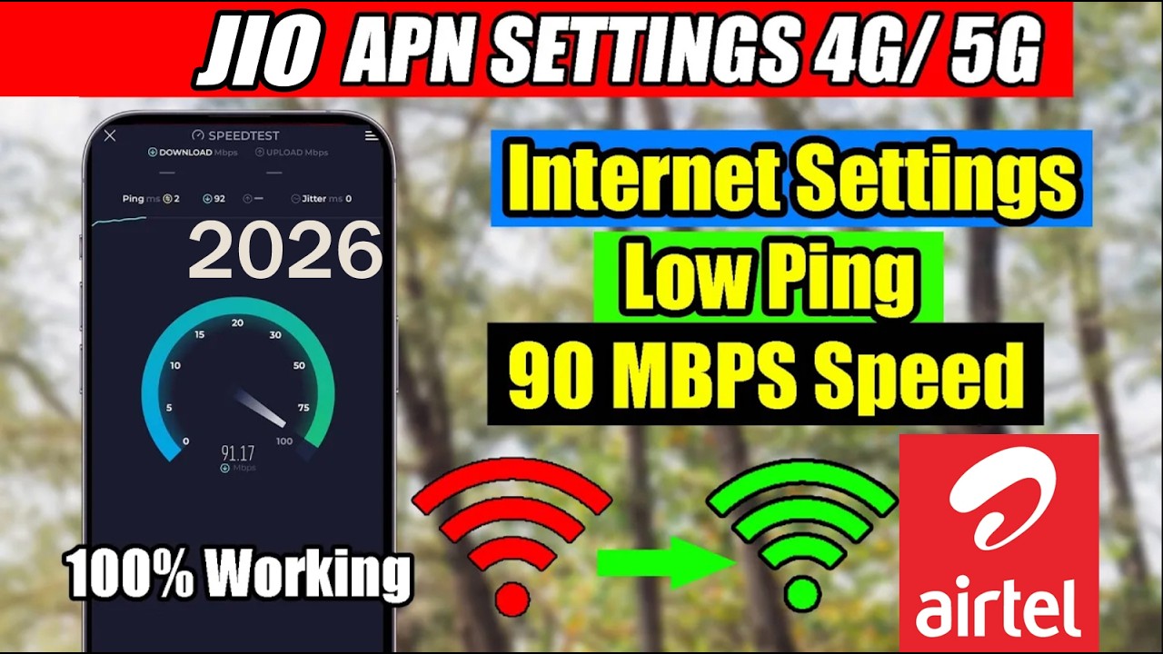 Jio APN Setting 2026 | Jio 5G Internet Settings | Jio Net Problem Fix | Jio Net Speed Settings