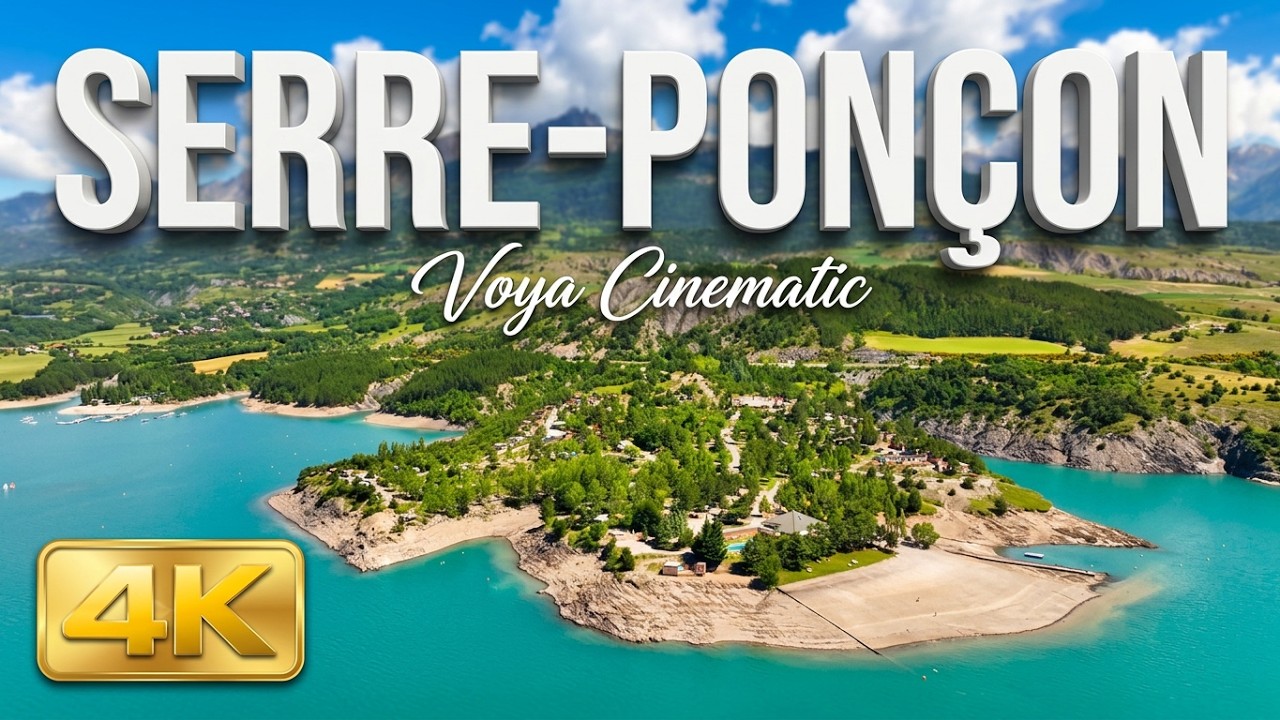Camping La Presqu'île au  Lac de Serre-Ponçon , 4K