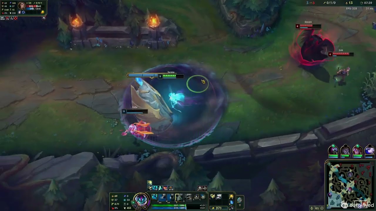 League of Legends Match 19 Supp Senna