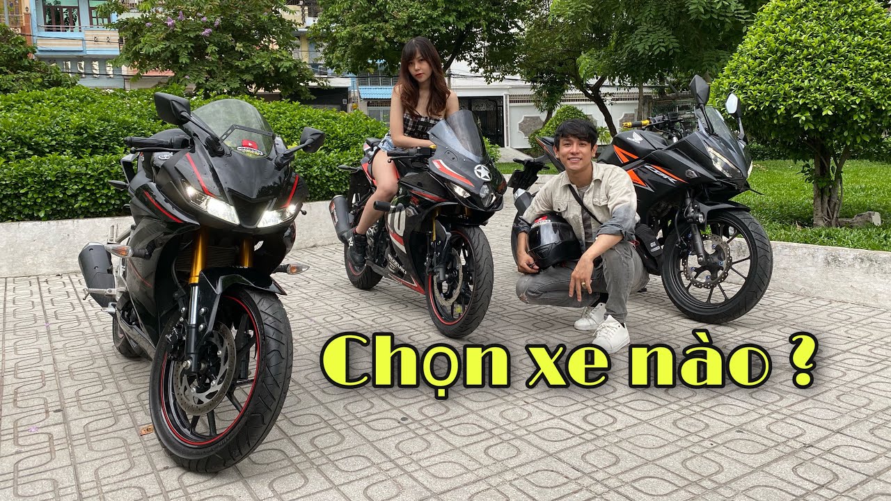 So Sánh 3 Xe Moto PKN YAMAHA R15 V3 , SUZUKI GSXR150 , CBR150R - Tam Anh Đại Chiến MinhBiker