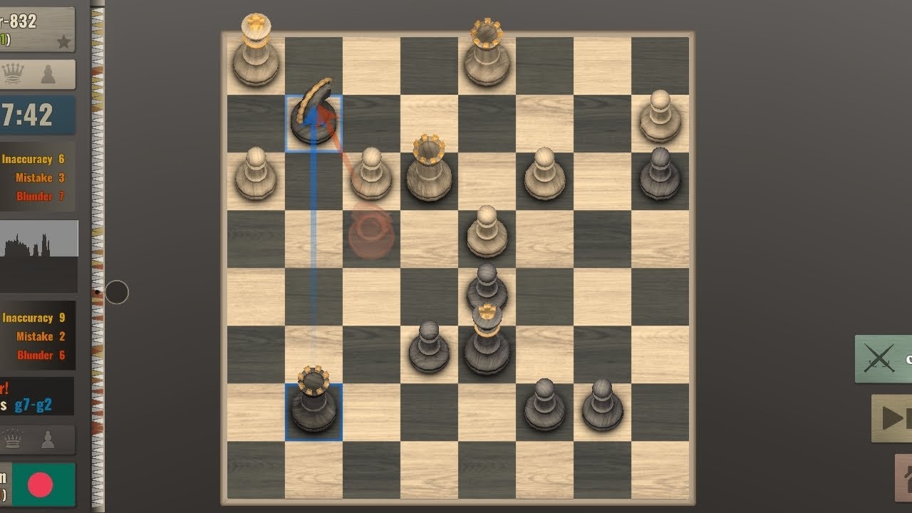 Battle Chess of Indian Player-832(1042) vs Rubel Hossain (1094), enjoy the match till end. #trending