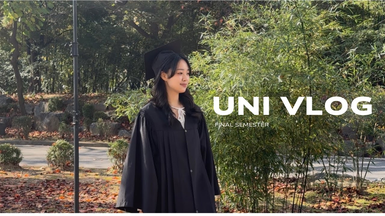 [Eng sub] uni vlog | final semester for uni student in Korea