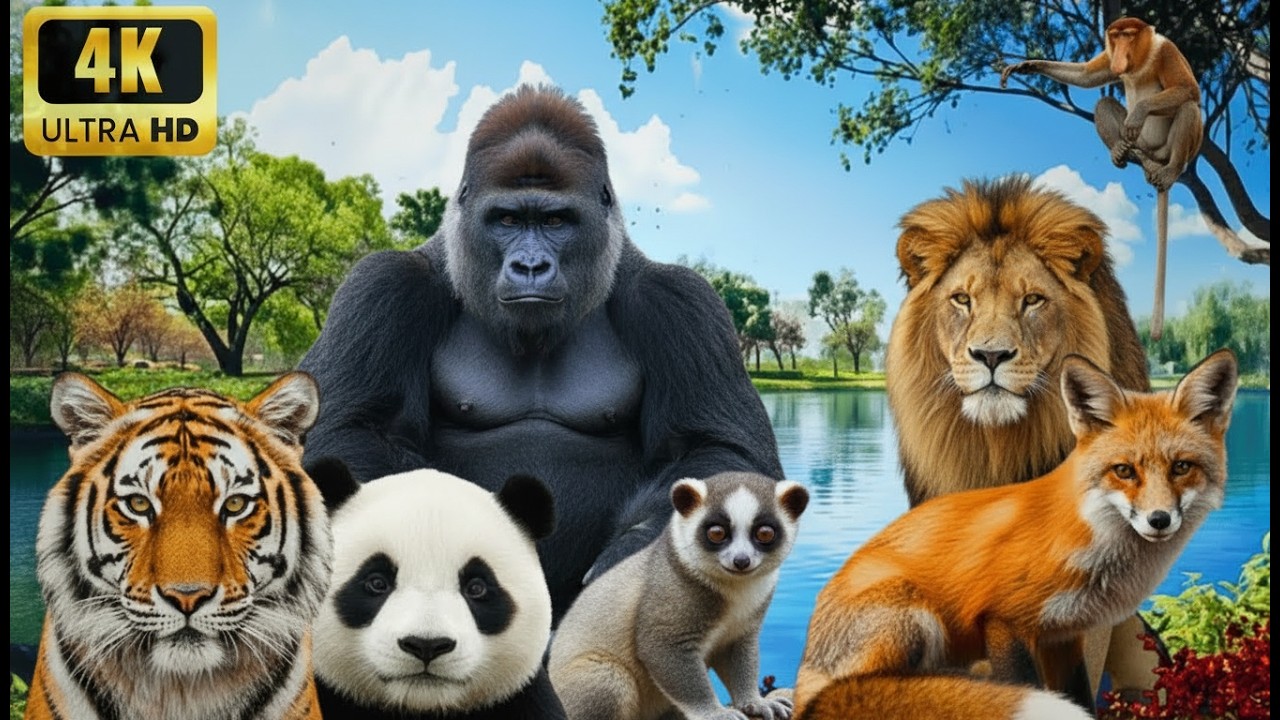 Peaceful Wildlife Safari 4K LIVE | Deep Relaxation, Nature Ambience & Animal Sounds...