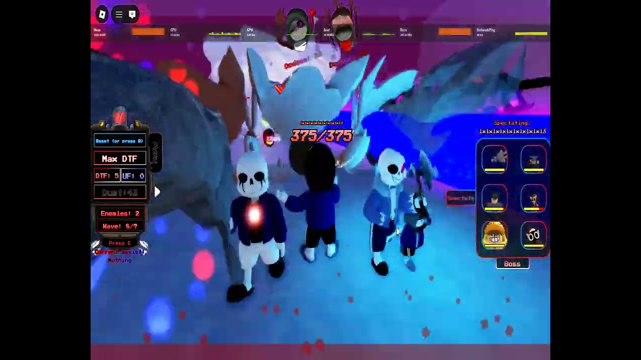 Playing Sans Funny Boss Rush!
