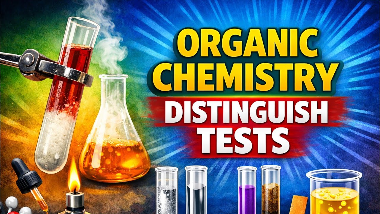 Organic Chemistry Distinguish Tests in One Shot | All Important Tests for Boards 2026 | Class 12