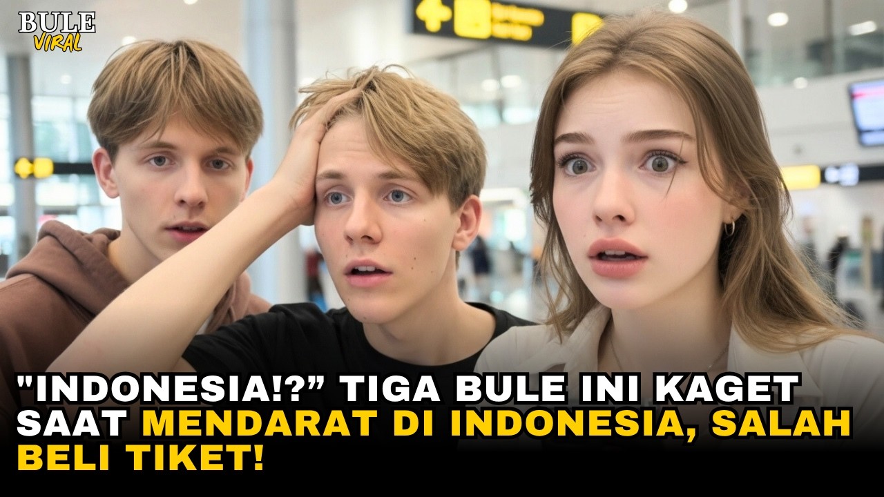 TIGA BULE INI PANIK SAAT KELUAR PESAWAT, SALAH NEGARA! NAMUN TEMUKAN KELUARGA SEJATI DI INDONESIA!