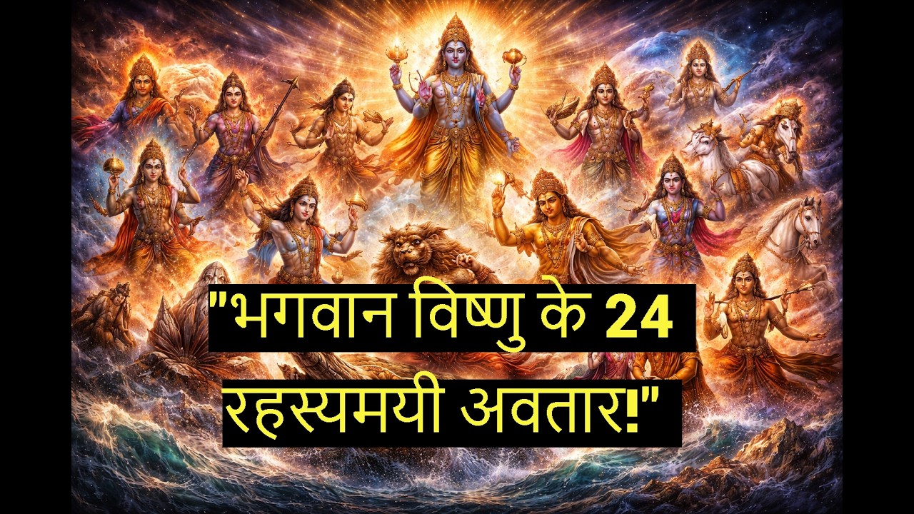 भगवान विष्णु के 24 अवतार | Vishnu ke 24 Avatar ki Puri Katha | Garuda Purana | Bhagavat Purana