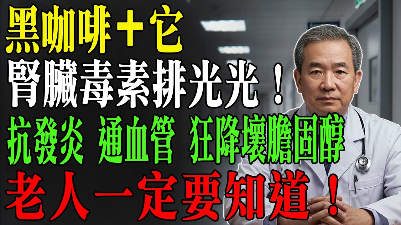 腎臟科醫師揭密：黑咖啡加「這幾樣」，竟能排腎毒、抗發炎、降壞膽固醇！很多人每天都喝錯！