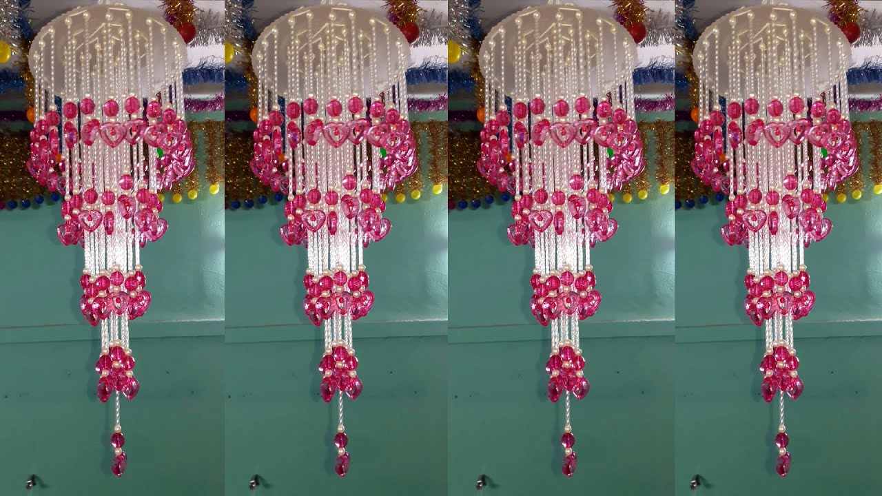 Crystal Chandelier DIY | Diwali Decoration Idea | Arts and Crafts