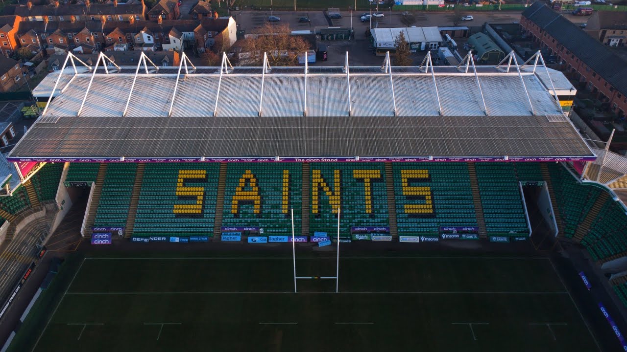 FRANKLIN GARDENS, HOME OF THE NORTHAMPTON SAINTS BY DRONE #djimini2