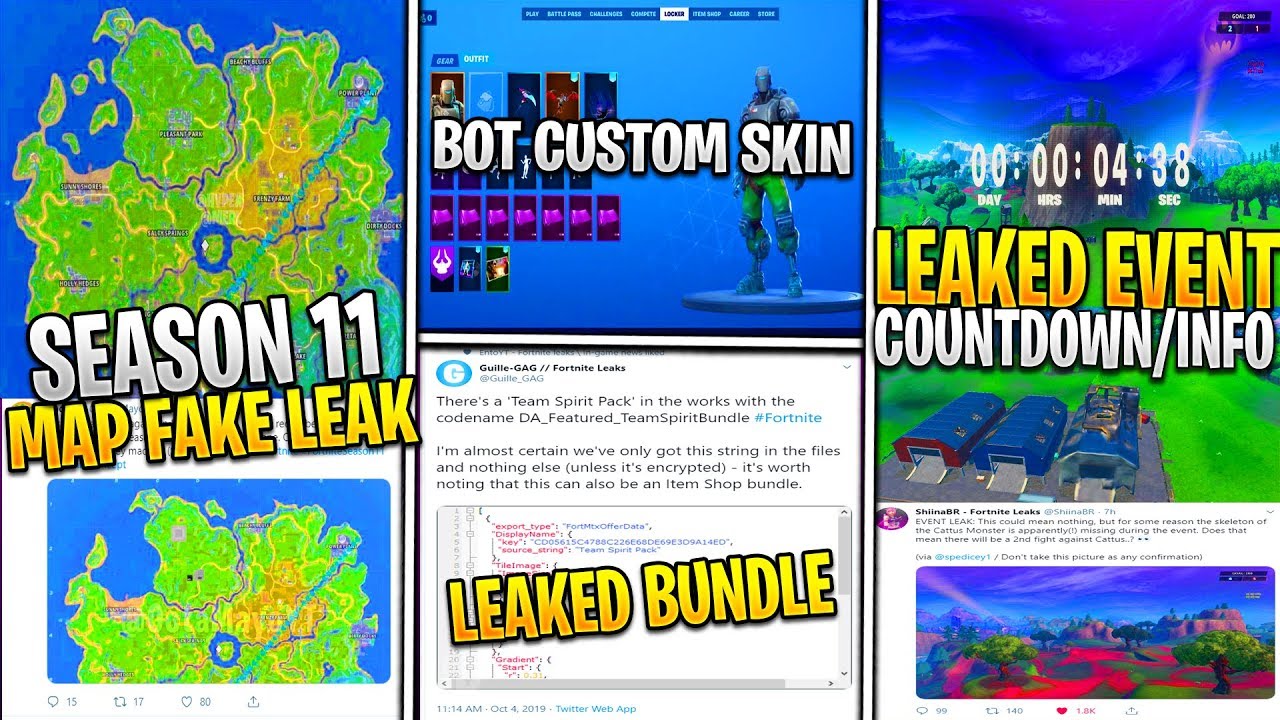 *NEW* FINAL Fortnite Season X Event Countdown Leak! S11 Fake Map LEAK, Event Details & Leaked bundle