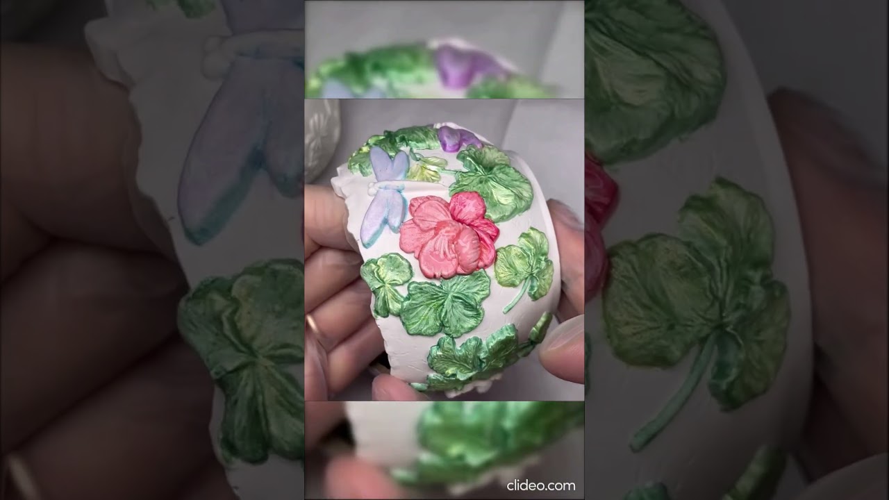 🌺🍀Flower Pot ☘️🌸 - Casting and Painting Project 