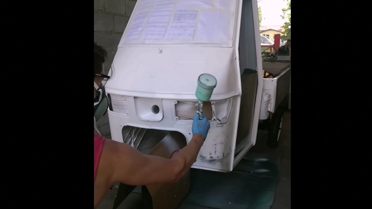 Verniciatura Ape 50 fai da te ~ DIY Painting